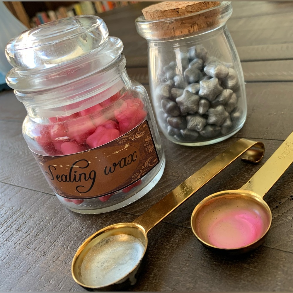 Set of Sealing Wax and Melting Spoons